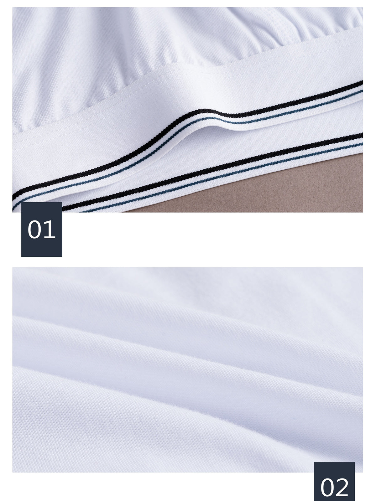 Slip rayé coton homme — lot de 10, 100 % coton, lavable en machine