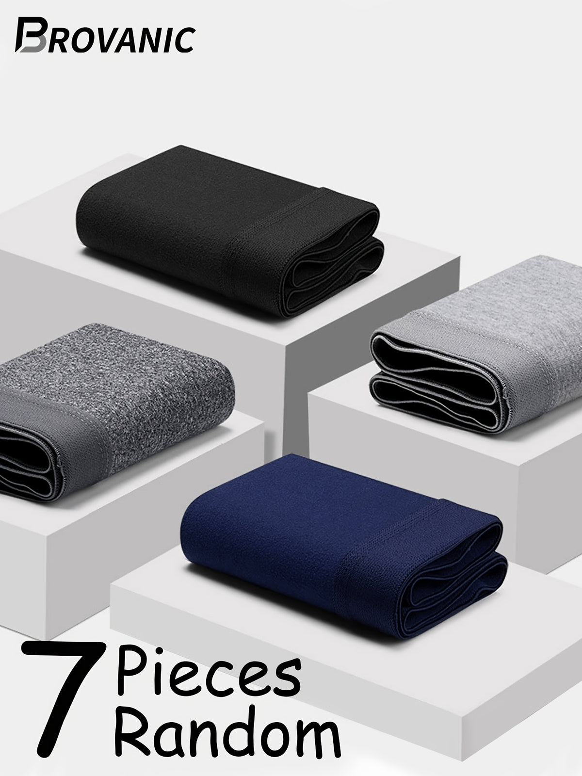 Boxer respirant microfibre homme — lot de 7, uni, du XS au XL