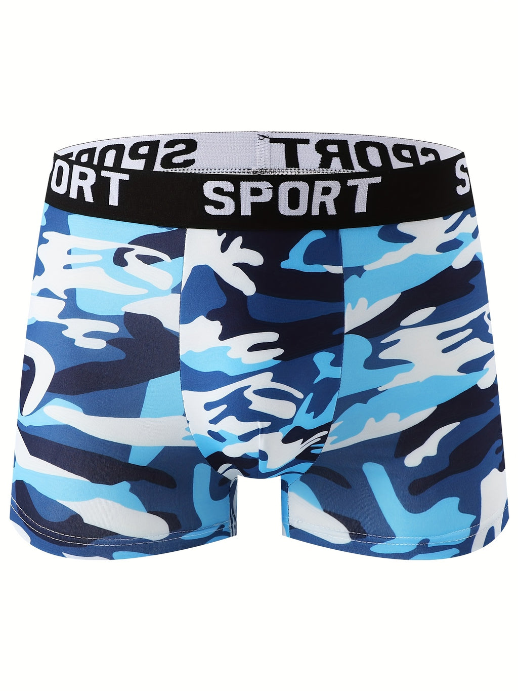 Boxer microfibre homme — lot de 5, géométrique, assortiment S, du S au XXL