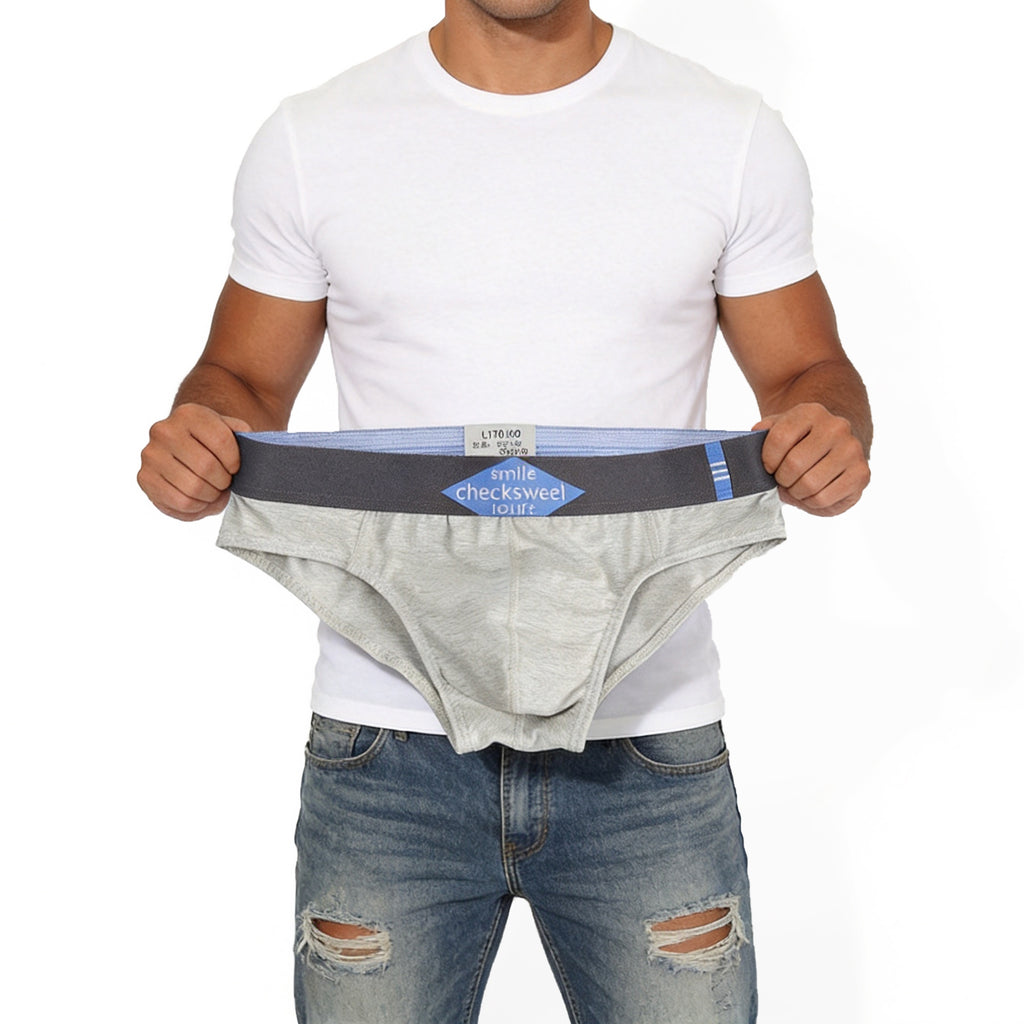 Slip large respirant coton homme — lot de 8, uni