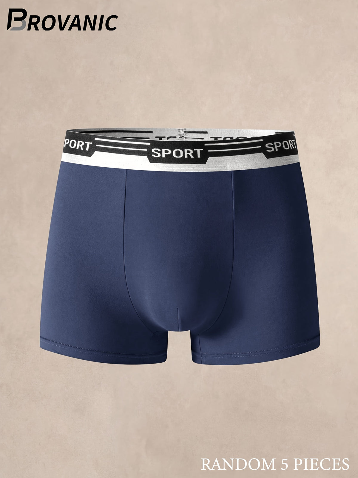 Boxer sans couture respirant microfibre homme — lot de 5, uni, du S au XXL