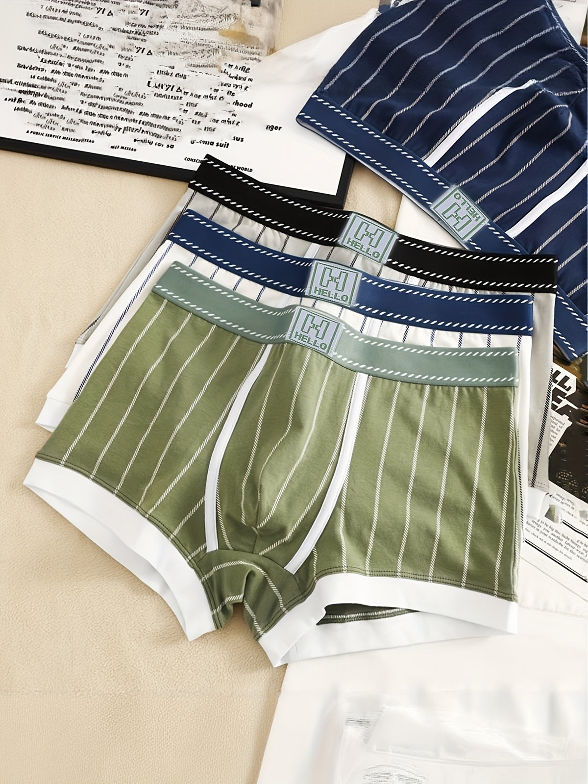 Boxer de sport respirant coton homme — lot de 5, uni, assortiment S, du XS au XL