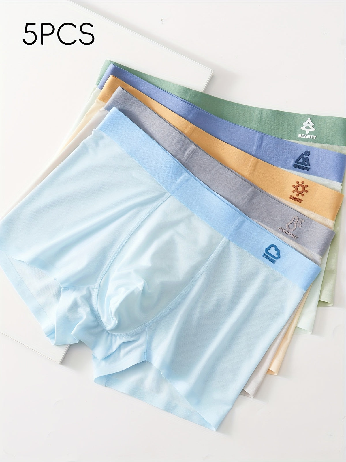 Boxer respirant microfibre homme — lot de 5, imprimé, du XS au XXL