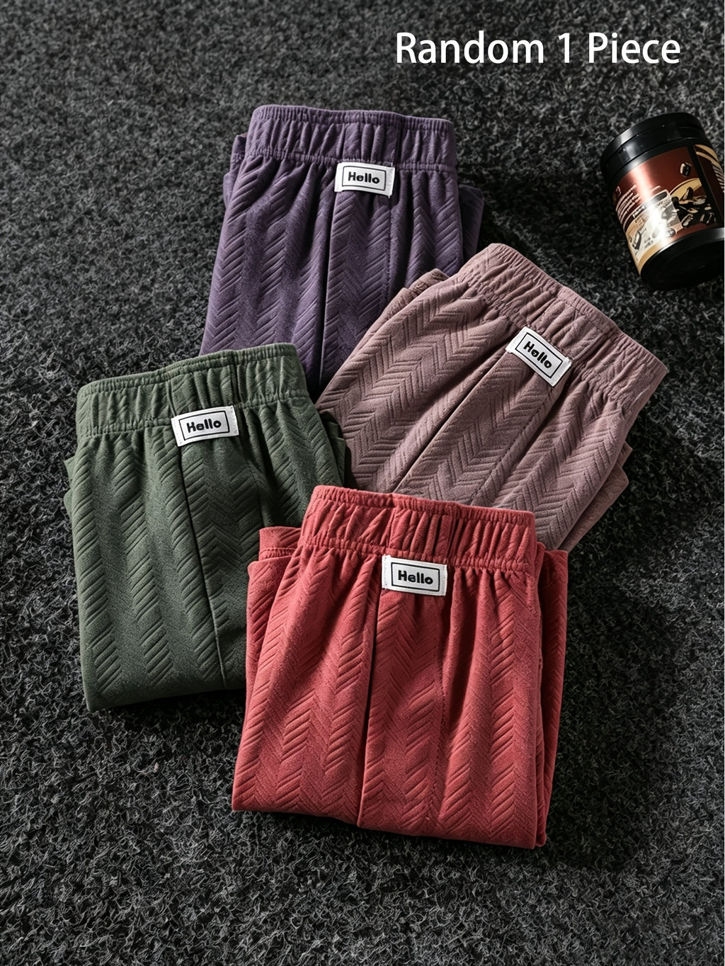 Boxer large grande taille coton homme, uni