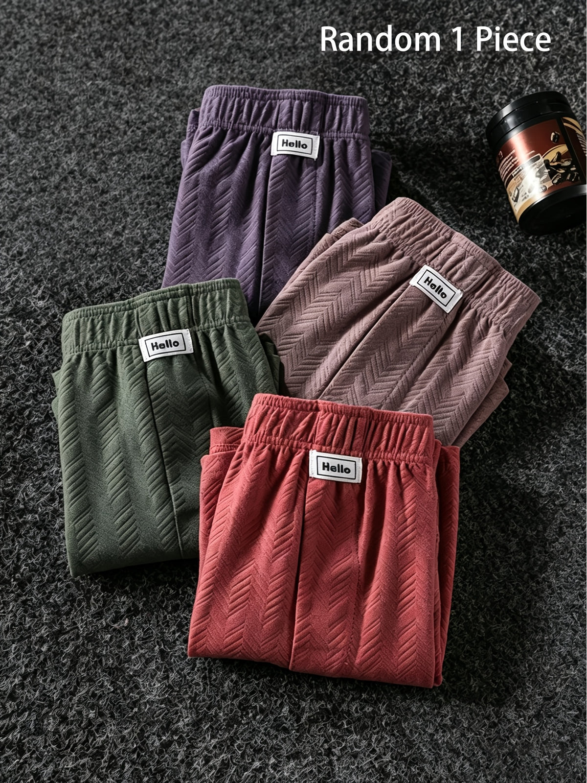 Boxer large grande taille coton homme, uni