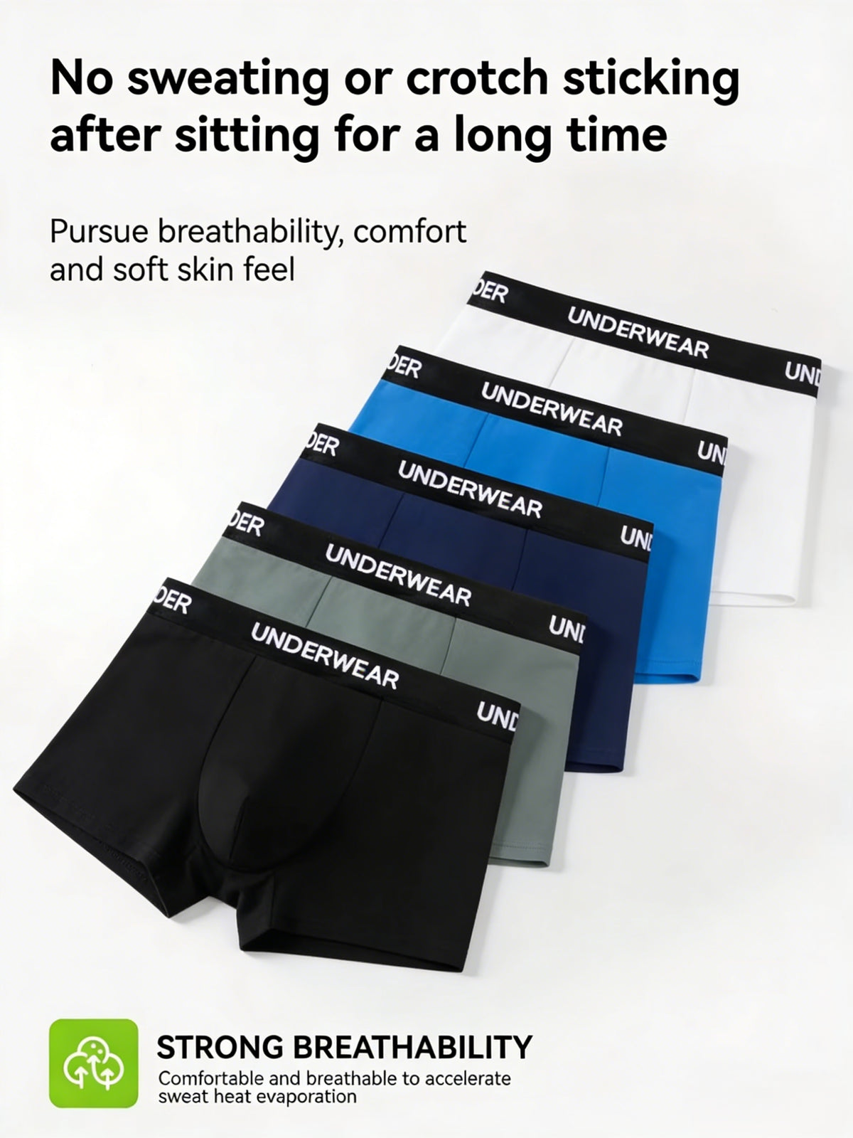 Boxer microfibre homme — lot de 8, uni