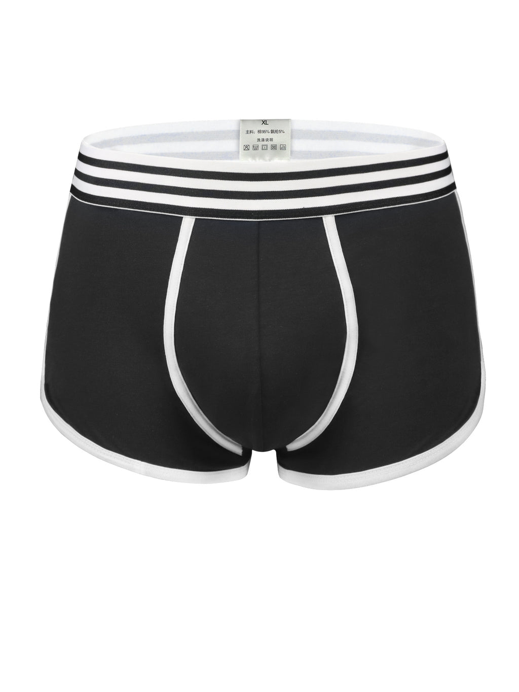Boxer large de sport coton homme — lot de 5, uni, assortiment S