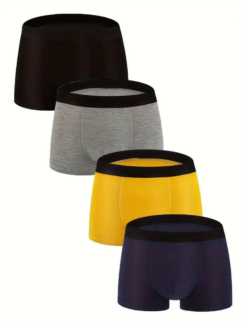 Boxer respirant homme — lot de 4, maille technique