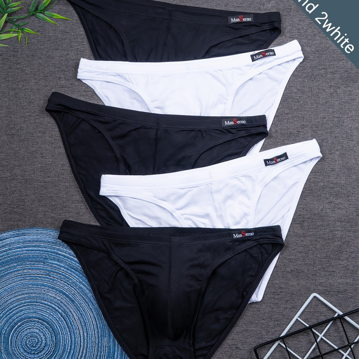 Lot de 5 pièces noir et blanc