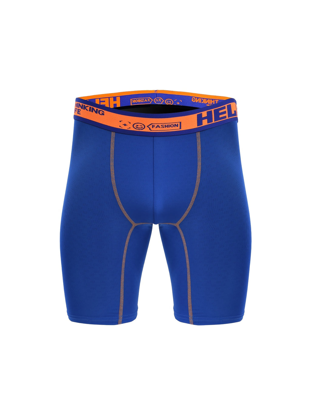 Boxer long de sport microfibre homme — lot de 5, uni, assortiment E