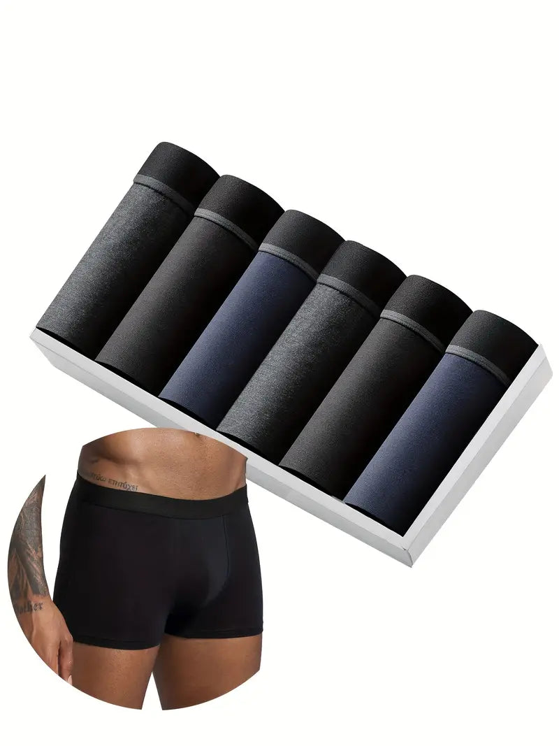 Boxer respirant homme — lot de 6, maille technique, coupe courte