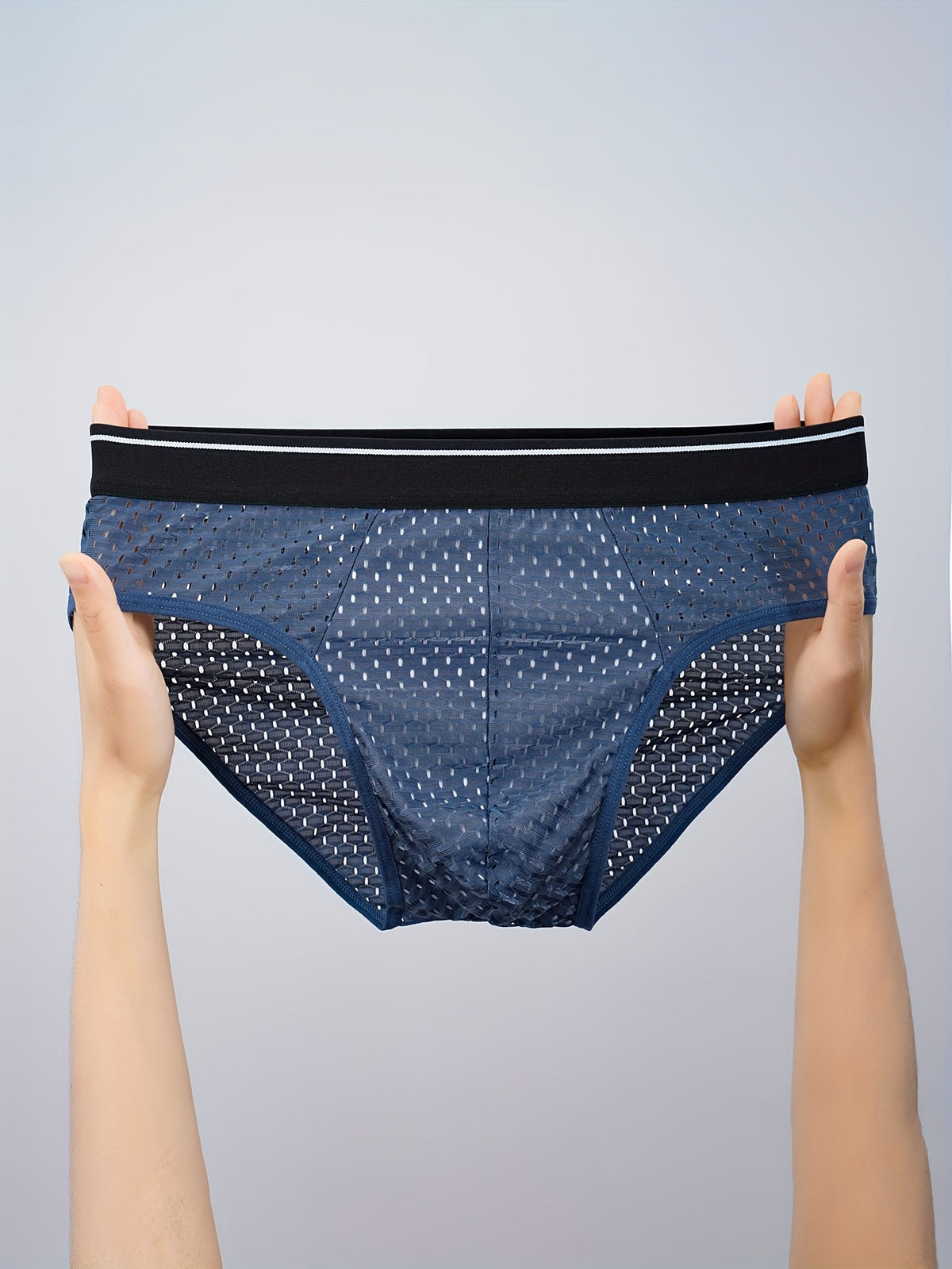 Slip grande taille respirant microfibre homme — lot de 10, uni