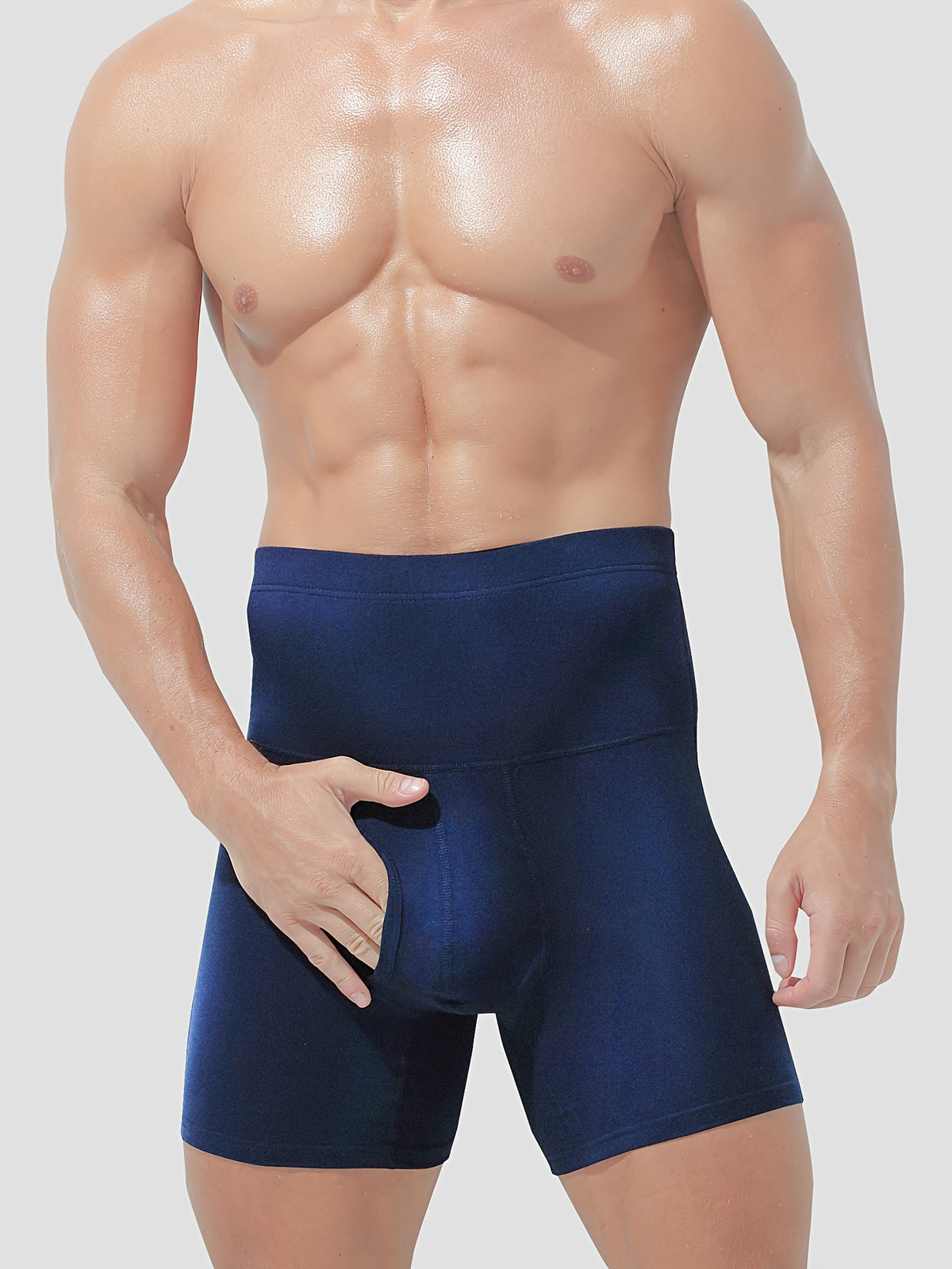 Slip taille haute de sport microfibre homme