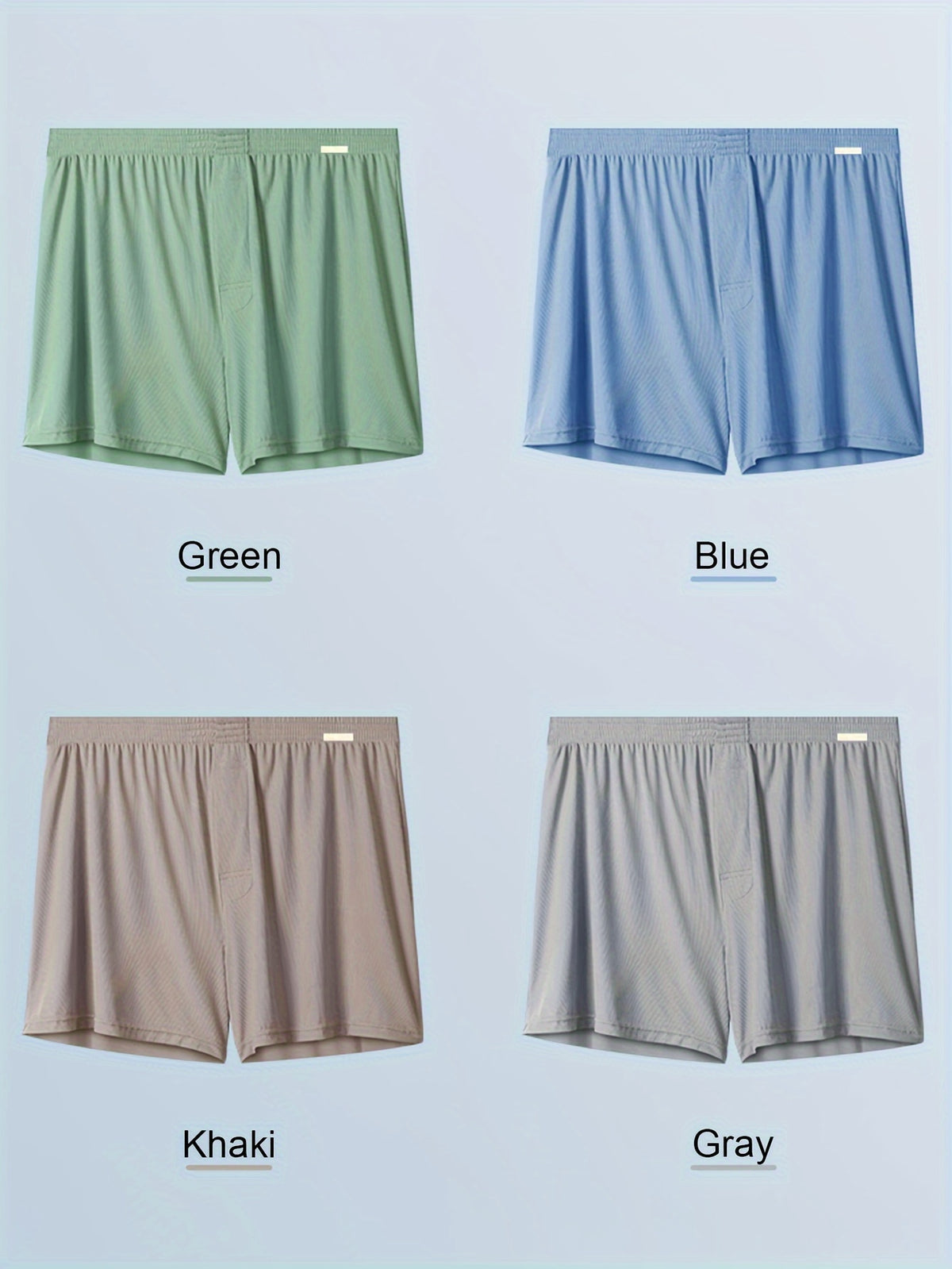Boxer large de sport microfibre homme — lot de 3, rayé