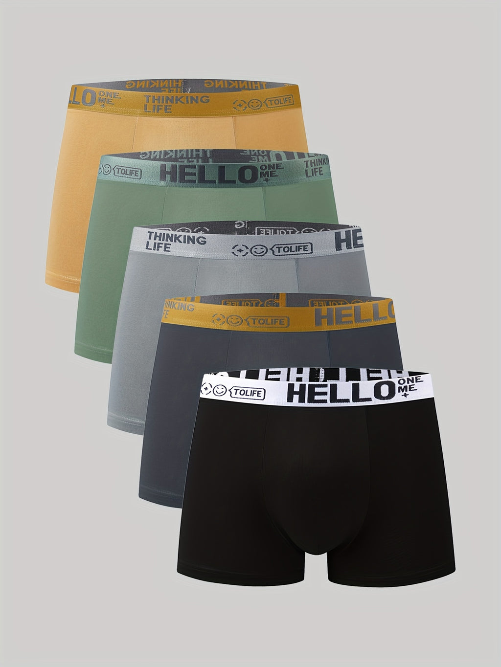 Boxer de sport séchage rapide microfibre homme — lot de 5, uni