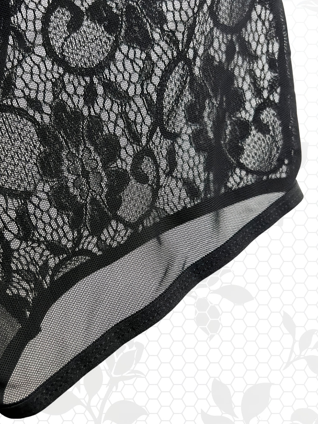 Slip extensible homme, fleuri — vue 7