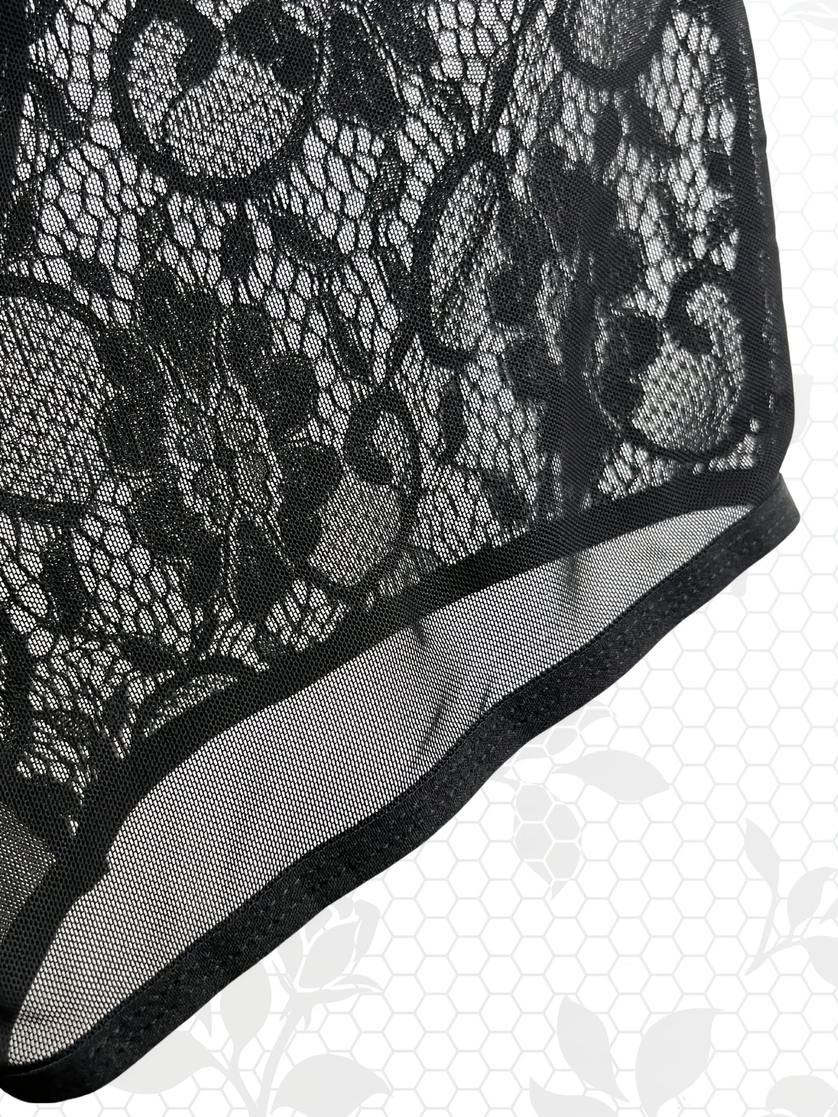 Slip extensible homme, fleuri — vue 7