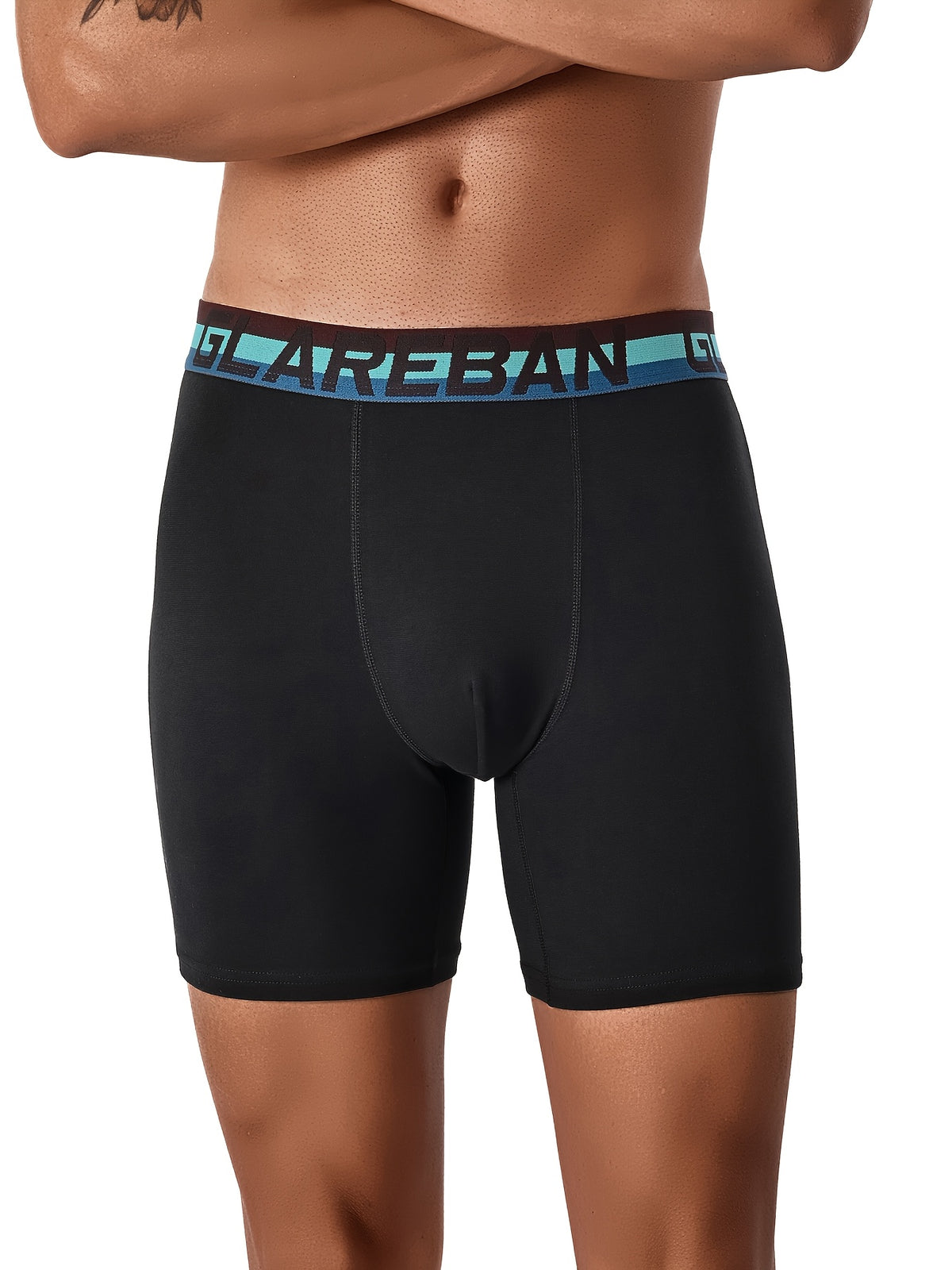 Slip long coton homme — lot de 4, uni