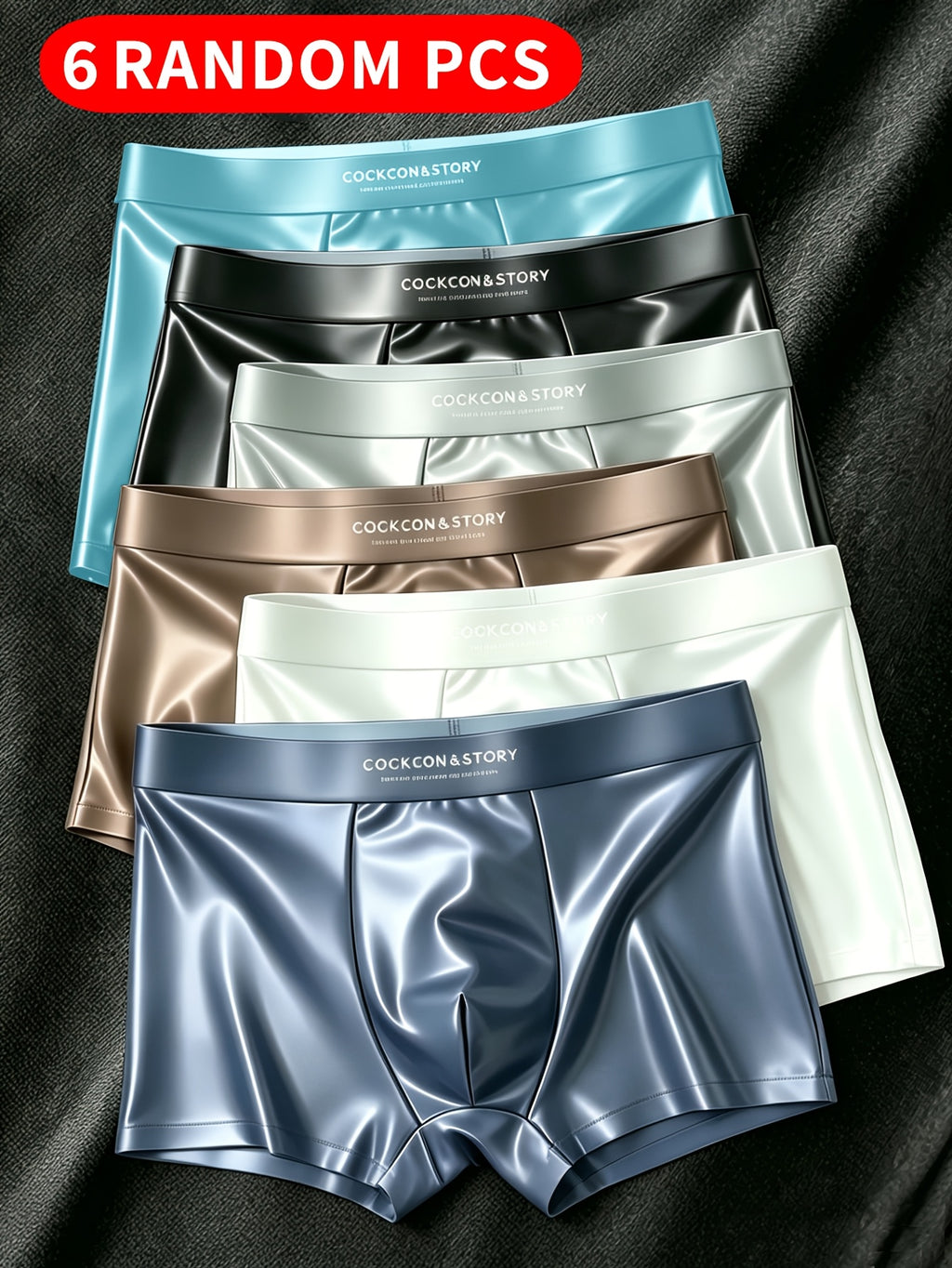 Boxer de sport d'intérieur microfibre homme — lot de 6, uni