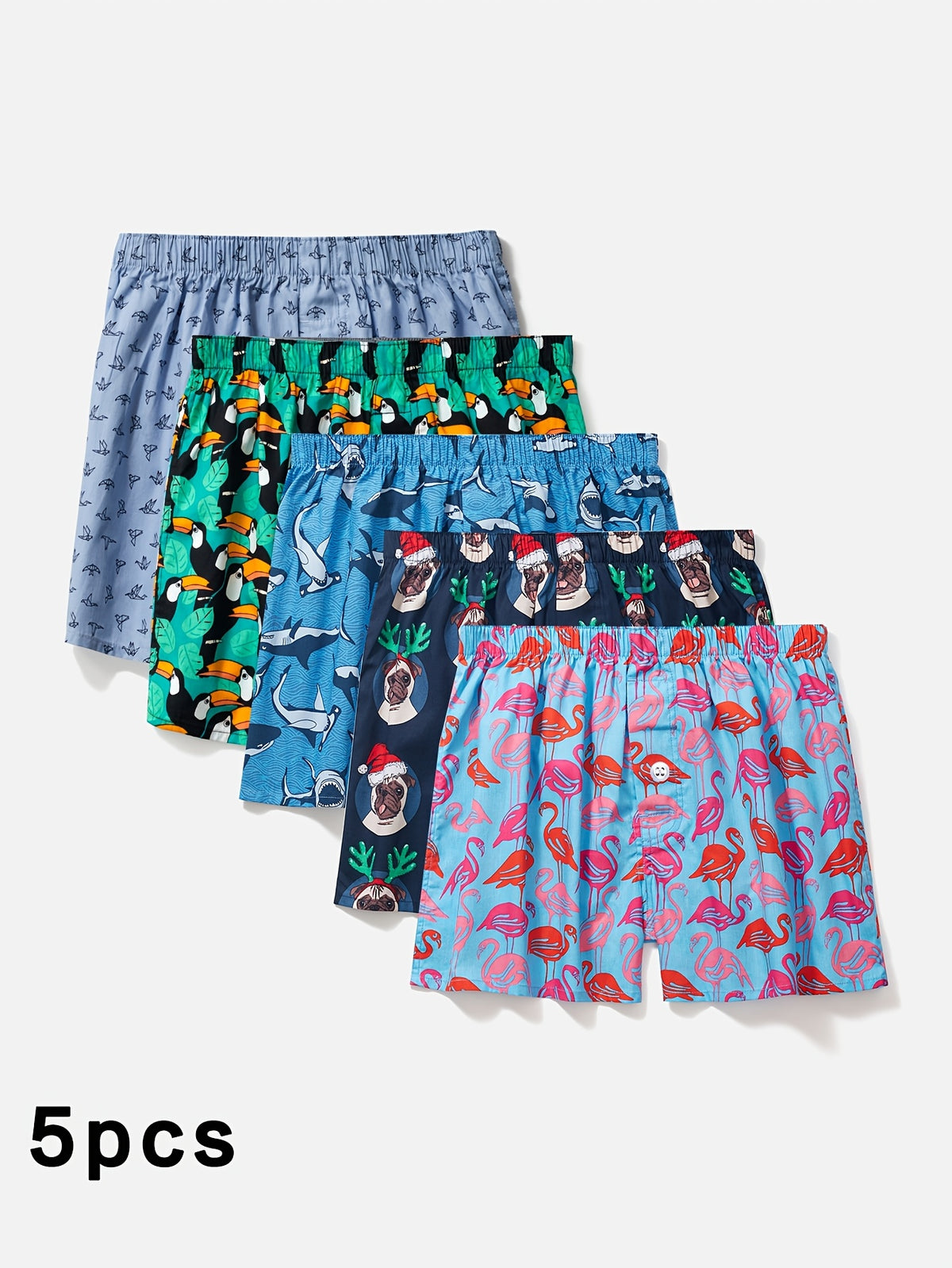 Boxer respirant coton homme — lot de 5