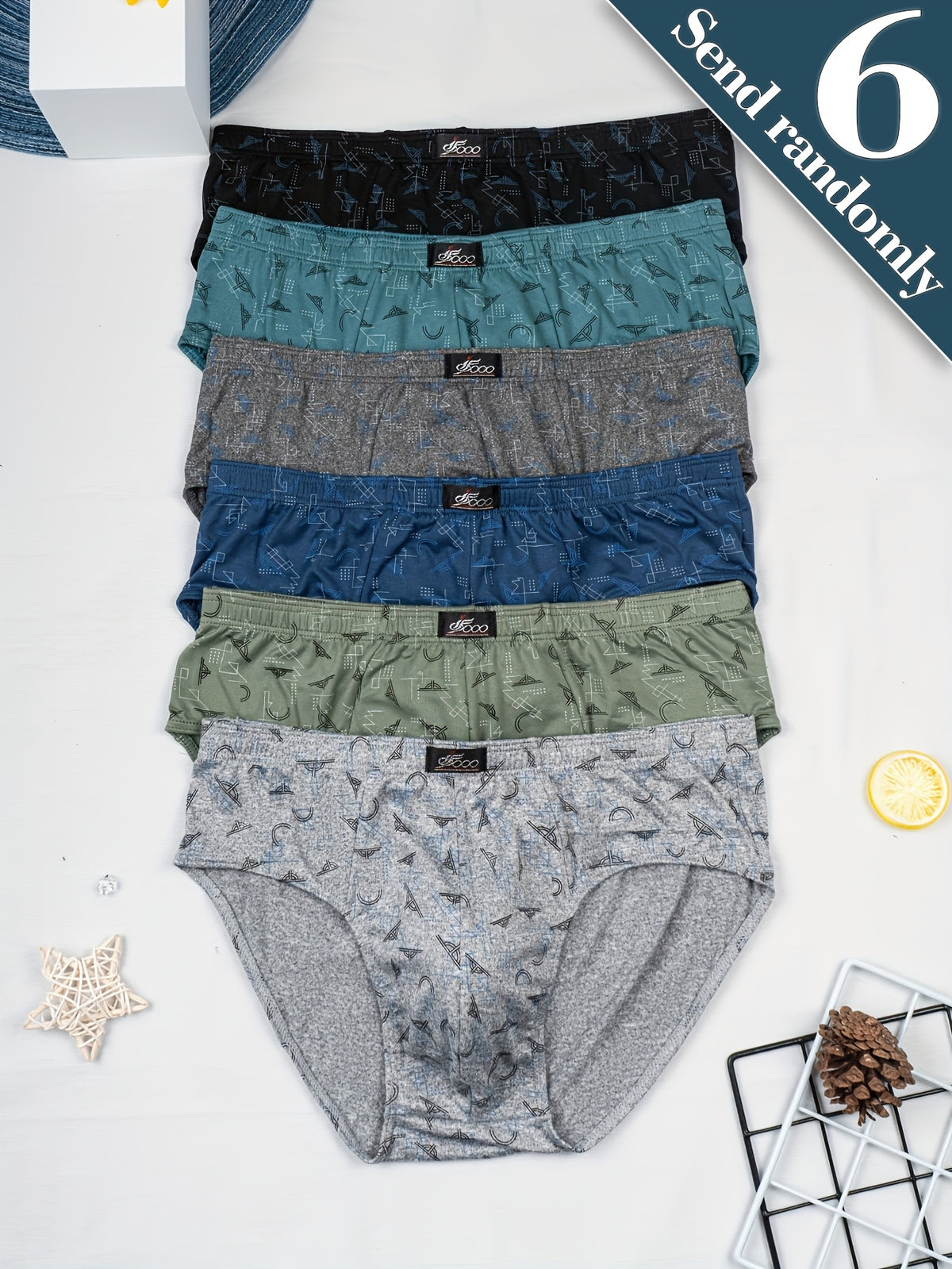 Slip taille haute de sport microfibre homme — lot de 6