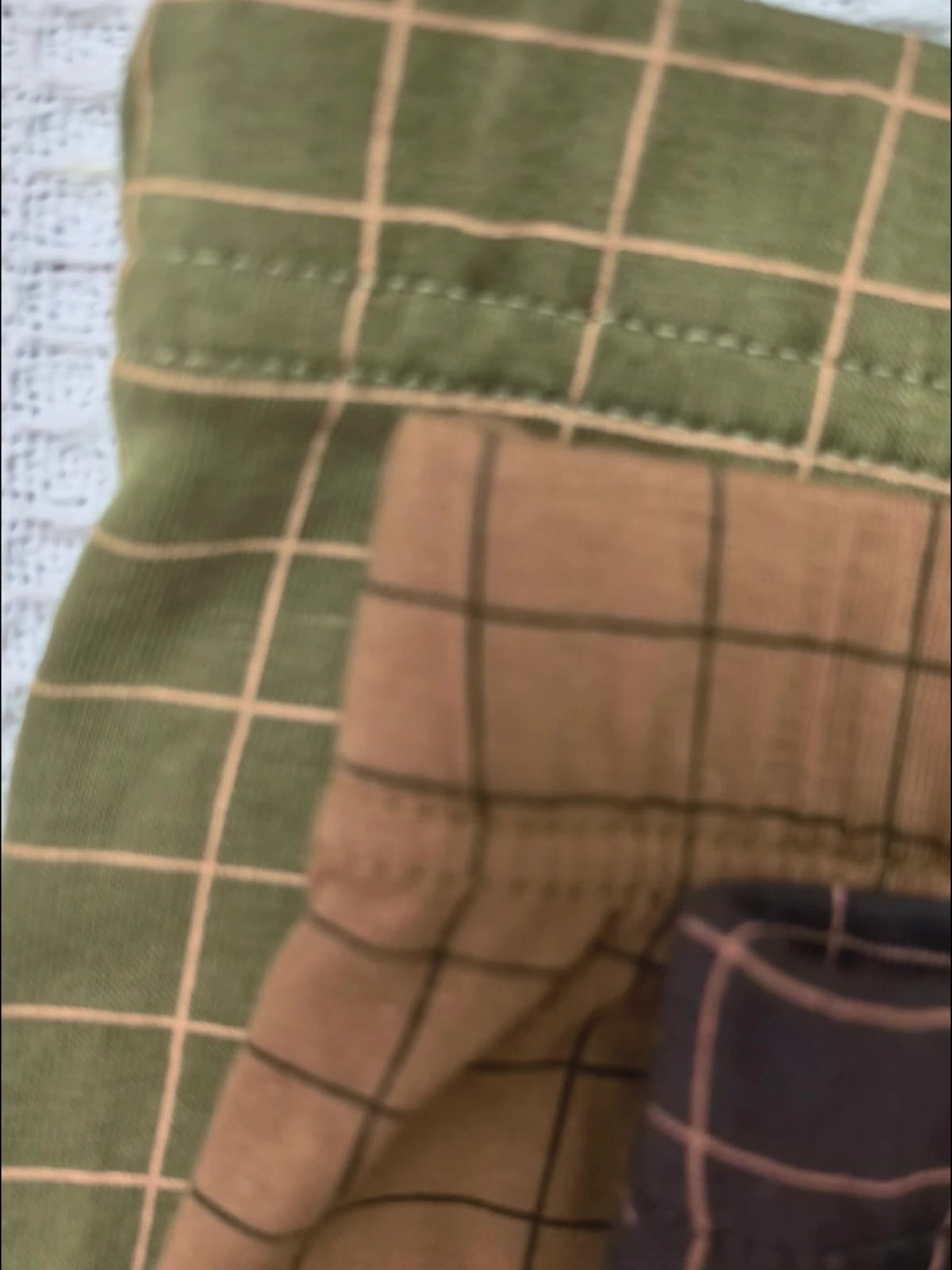 Boxer large séchage rapide coton homme — lot de 5, à carreaux