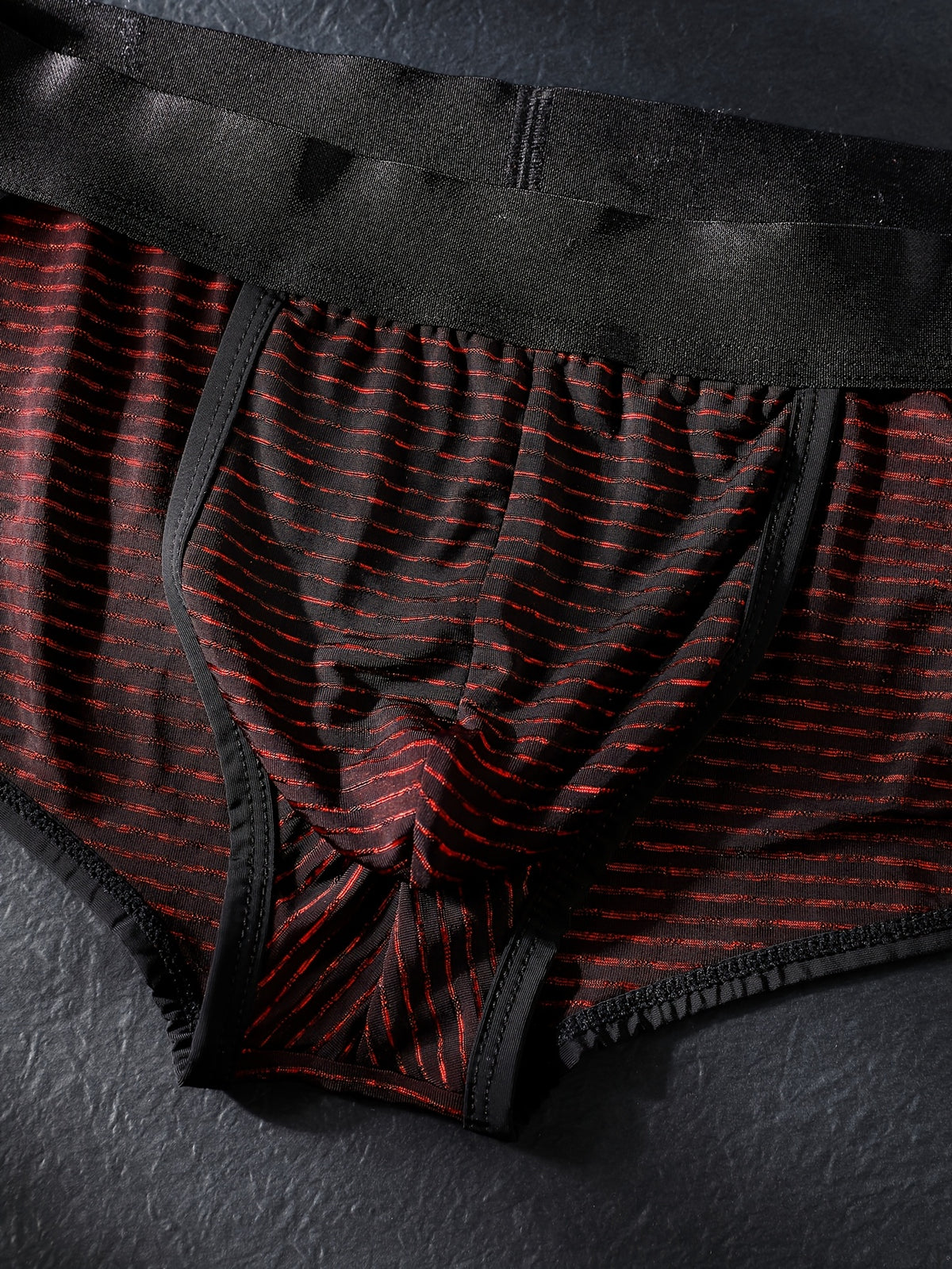 Slip de sport respirant microfibre homme — lot de 3, rayé, du XS au XL