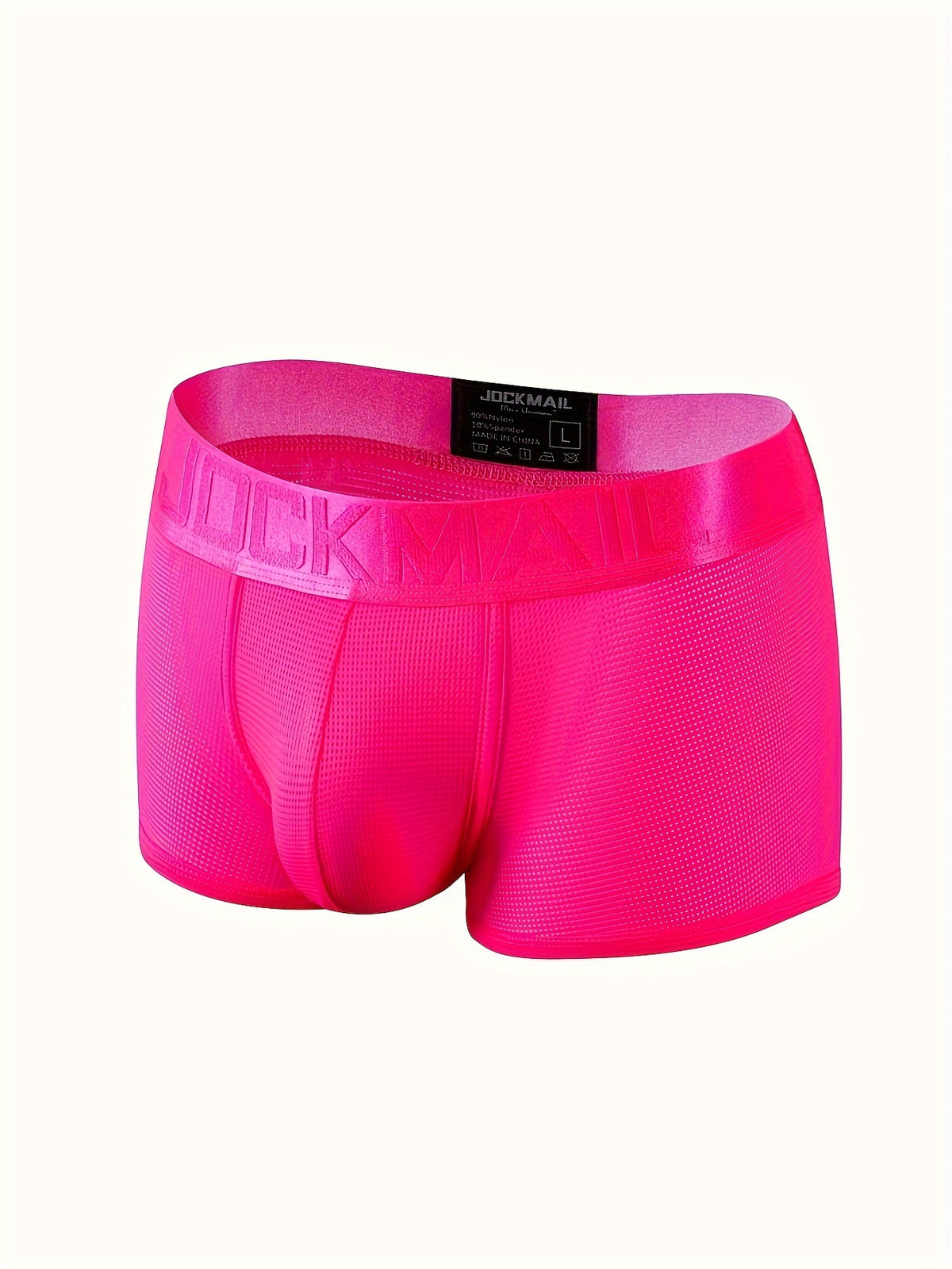 Boxer respirant doux homme — lot de 3, rose + rose rouge + orchidée colorée — vue 5