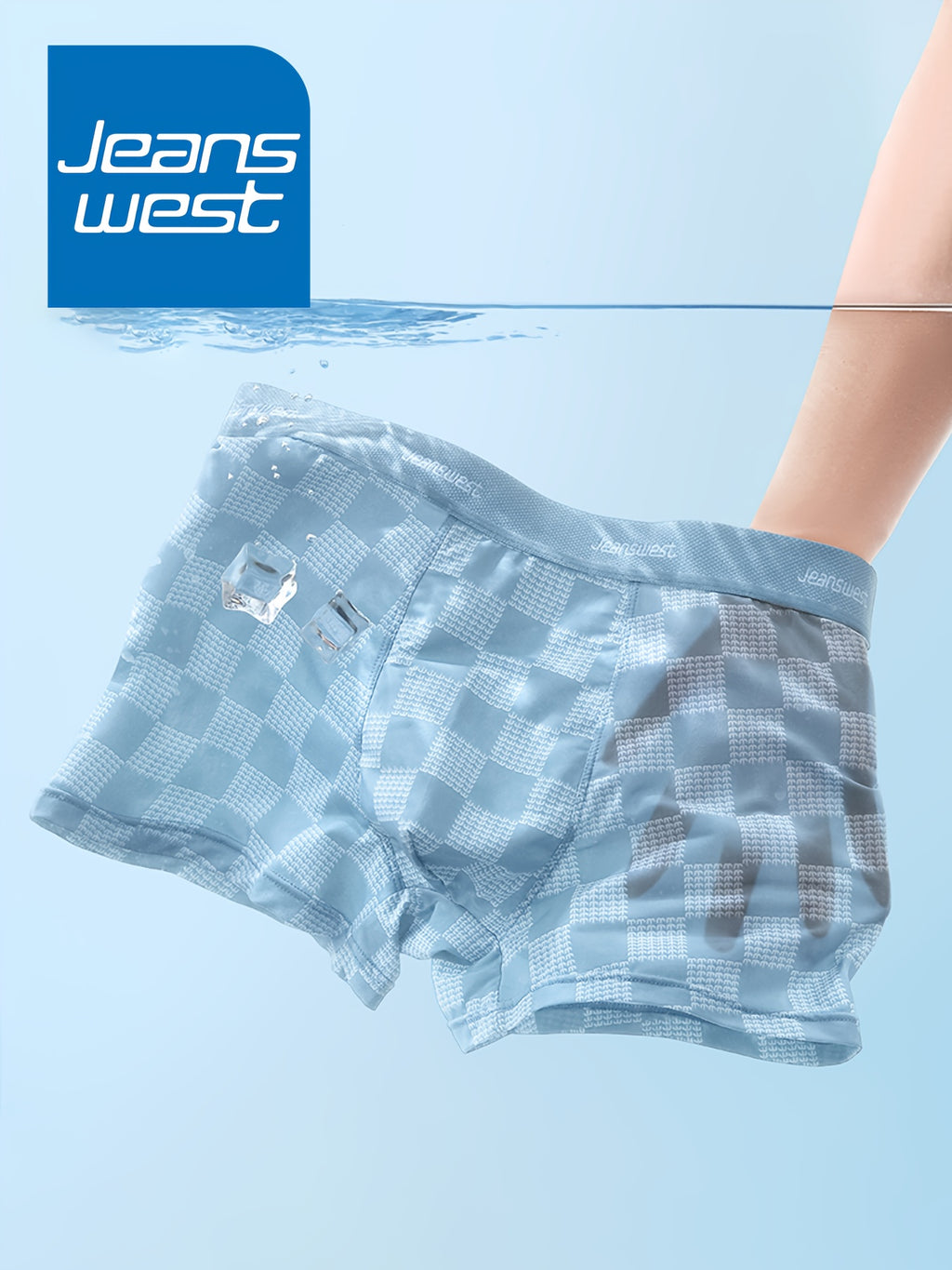 Boxer microfibre homme — lot de 4, à carreaux