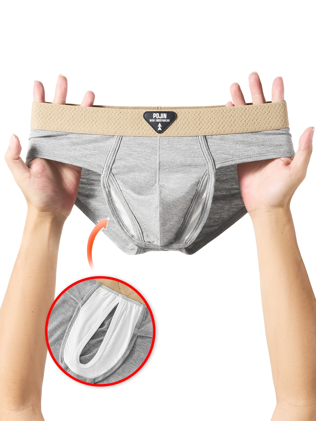 Slip taille basse respirant bambou homme, 2 coloris