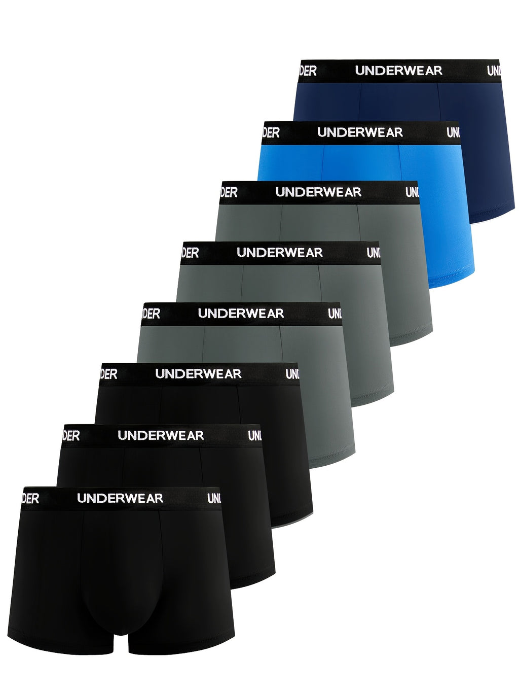 Boxer de sport séchage rapide microfibre homme — lot de 8, uni