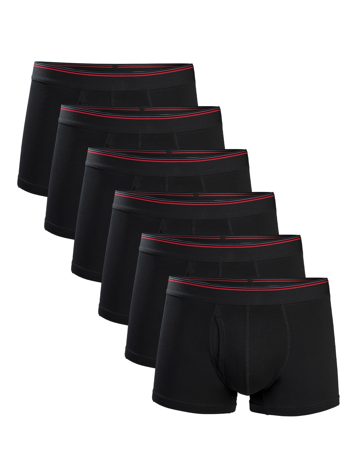 Boxer coton homme — lot de 6, uni