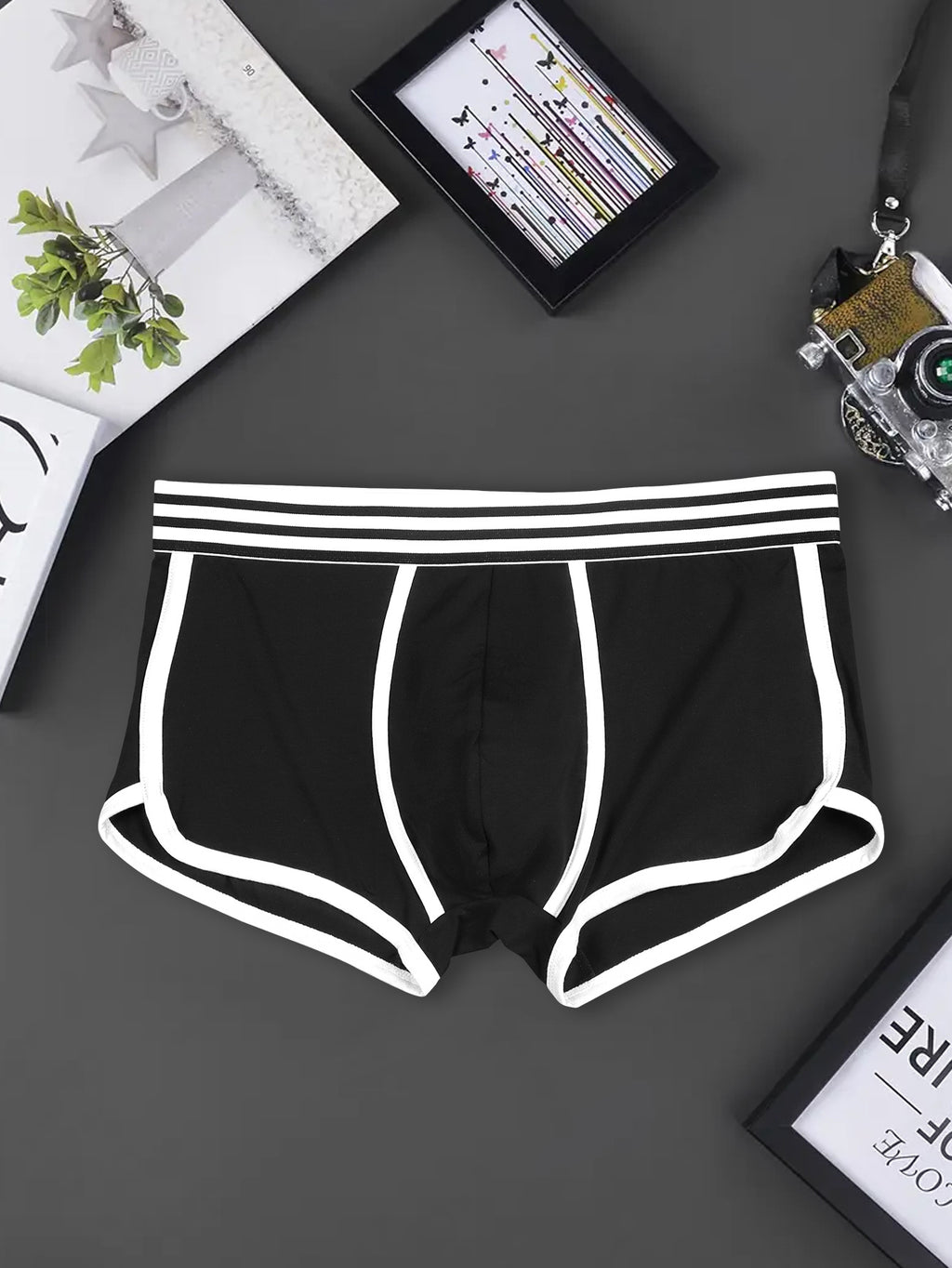 Boxer large respirant coton homme — lot de 3, uni