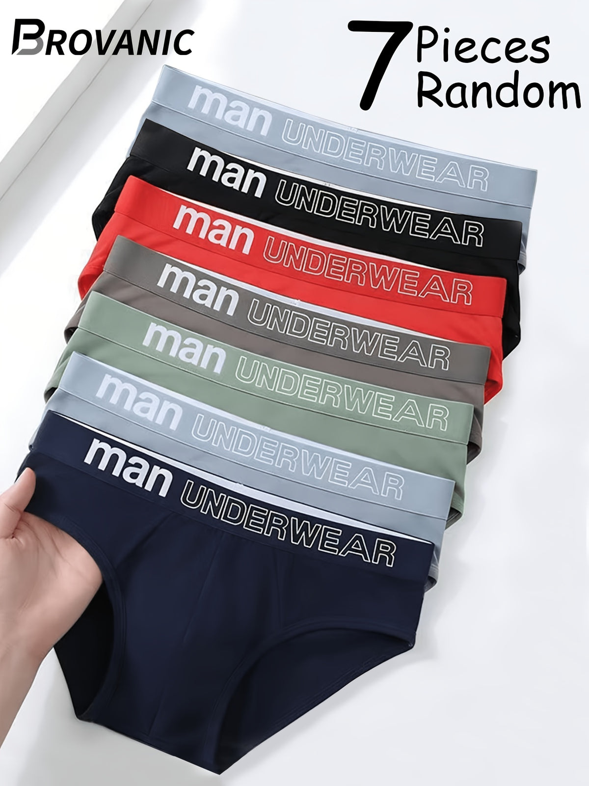 Slip de sport respirant microfibre homme — lot de 7, uni