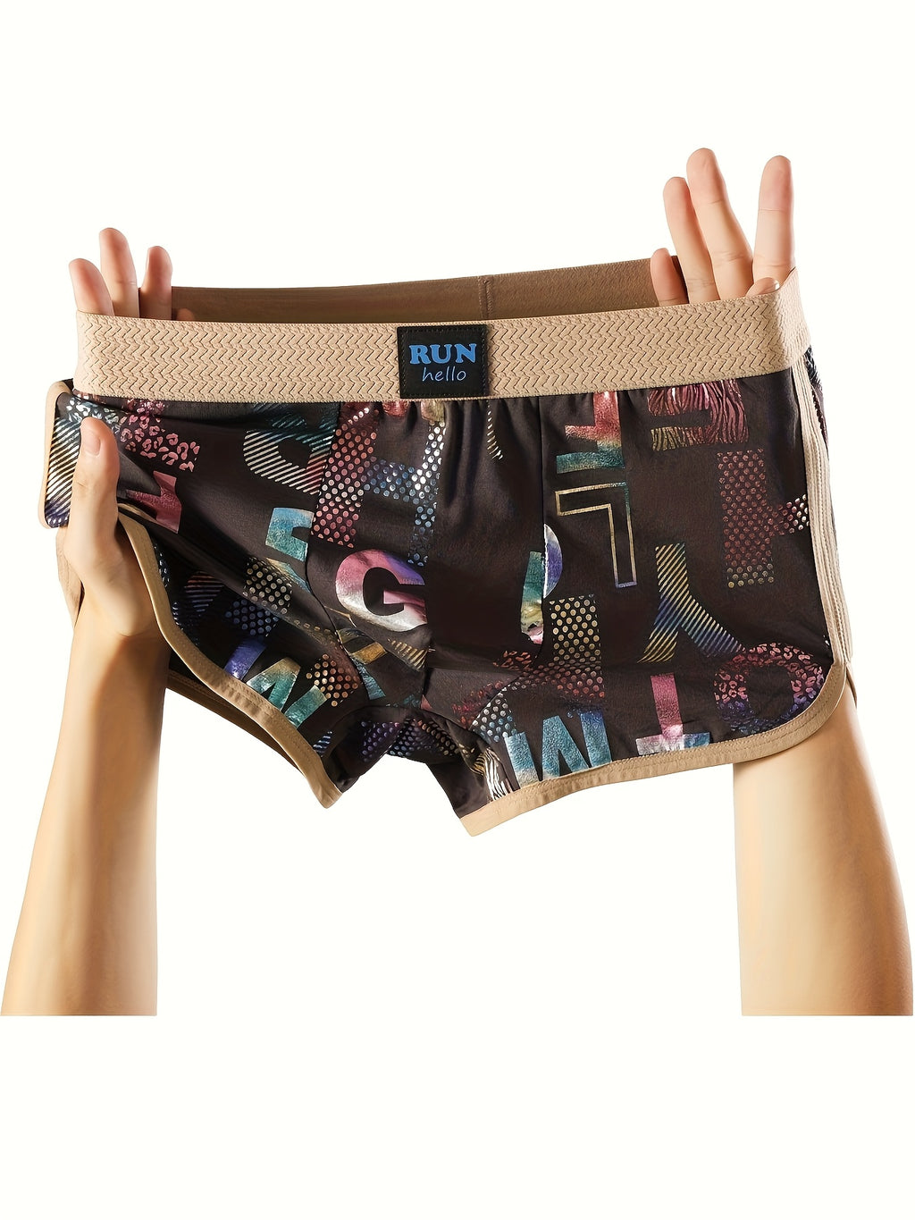 Boxer grande taille coton homme — lot de 4, imprimé