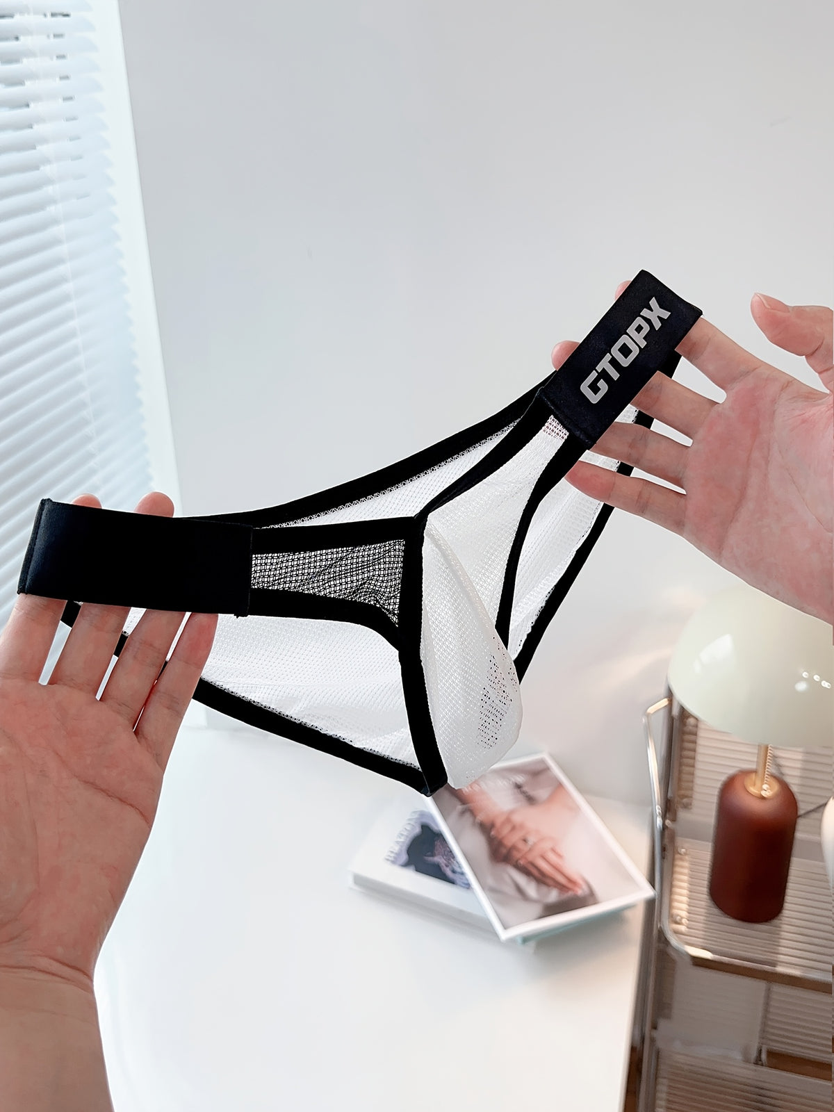 Slip taille basse extensible microfibre homme — vue 9