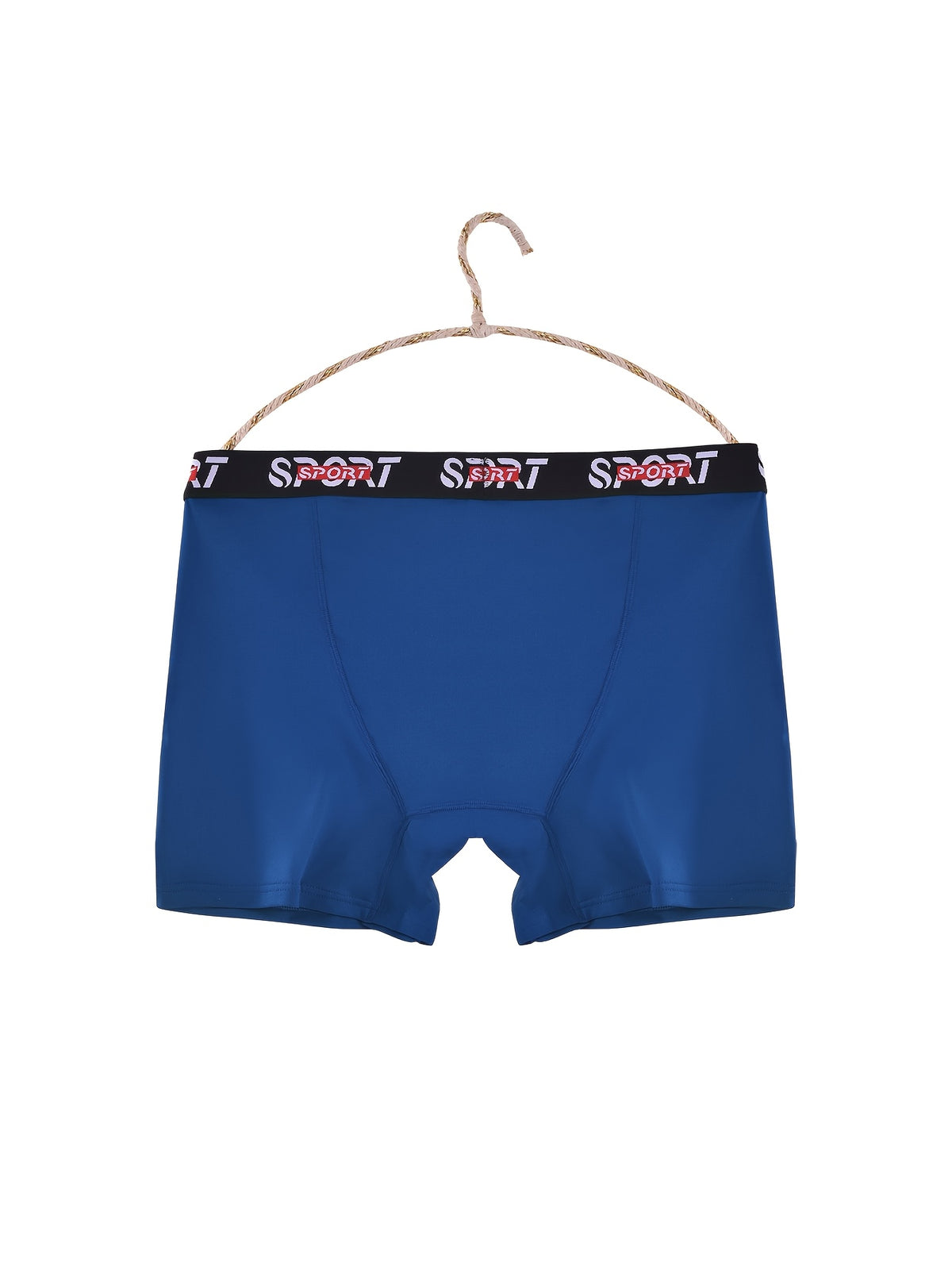 Boxer grande taille de sport microfibre homme — lot de 5, uni, assortiment S