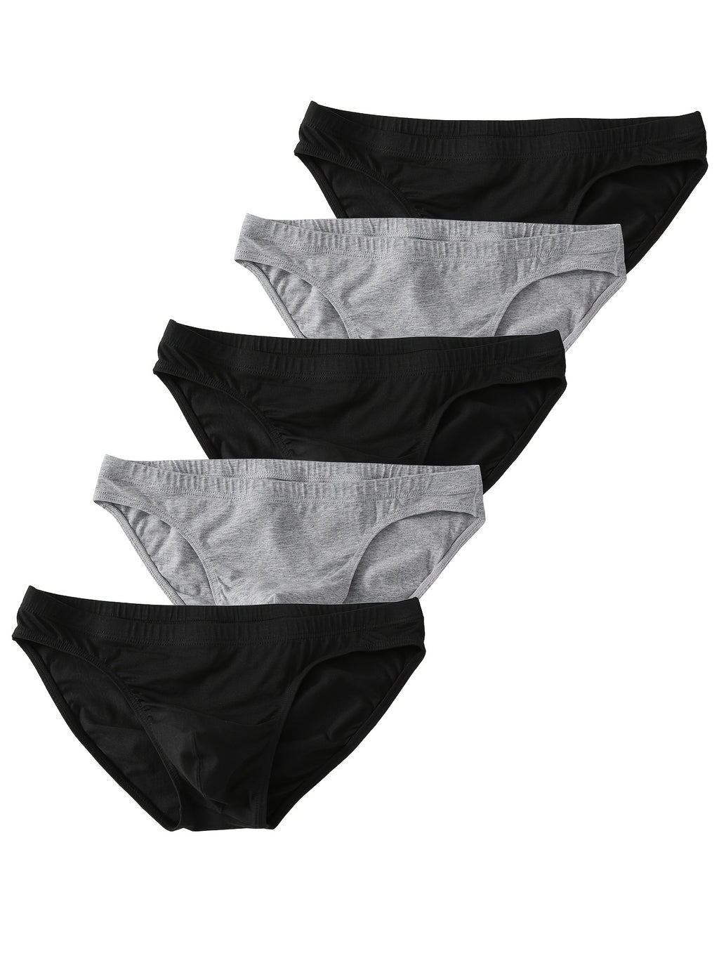 Slip large coton homme — lot de 5, uni