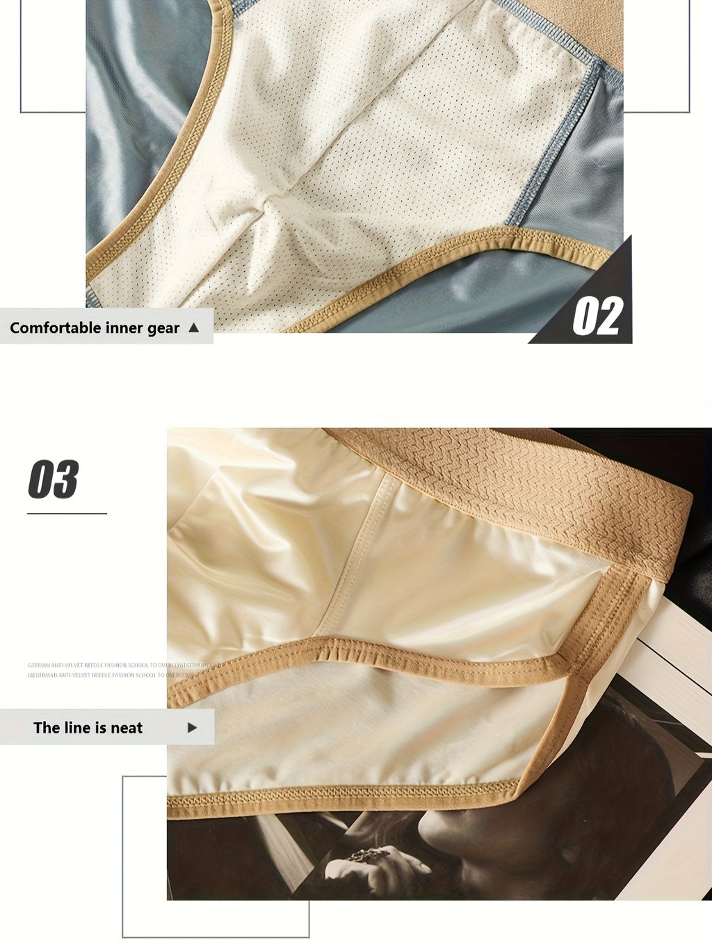 Slip grande taille respirant microfibre homme — lot de 5, uni