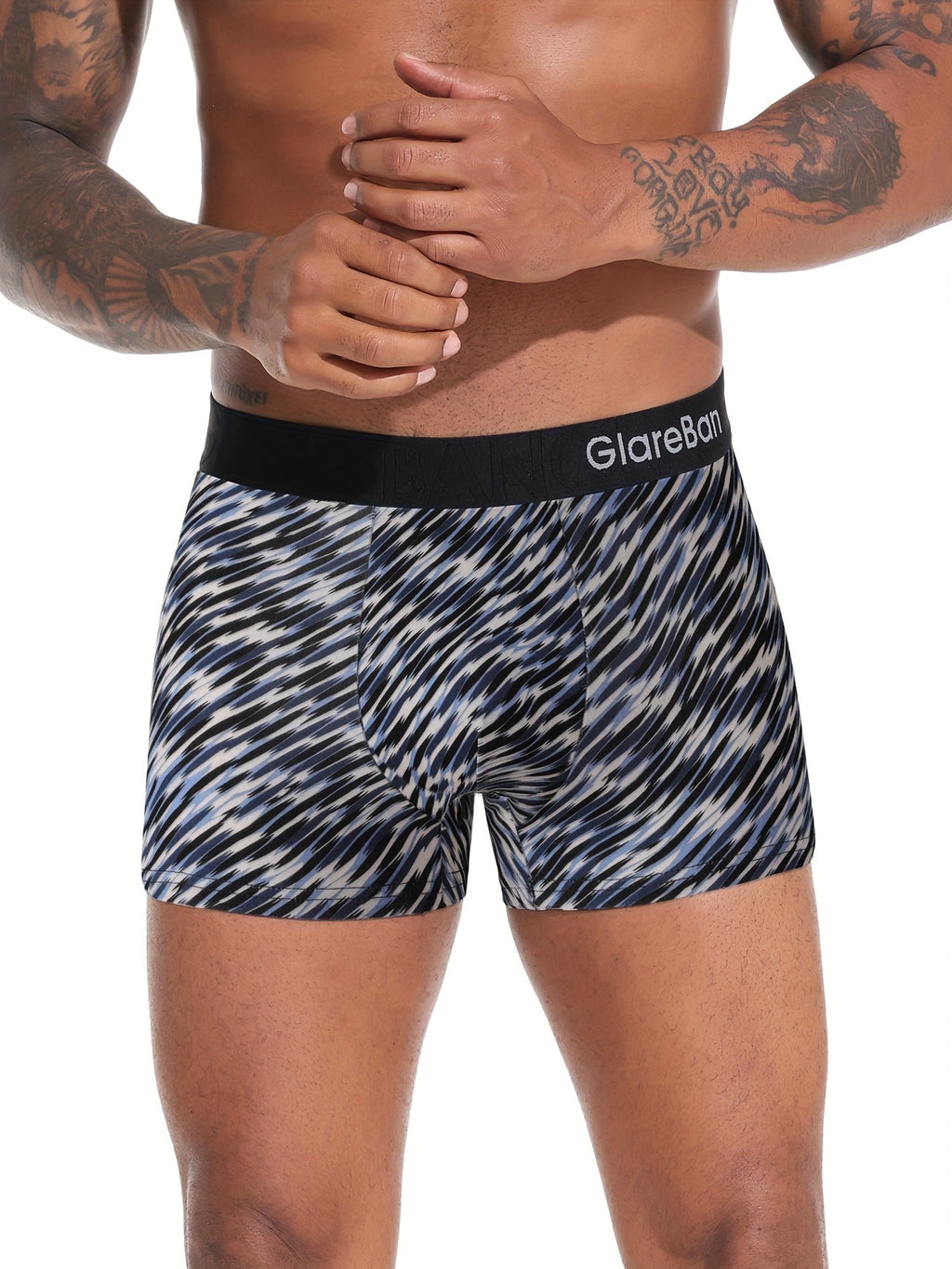 Boxer coton homme — lot de 5, imprimé, assortiment S