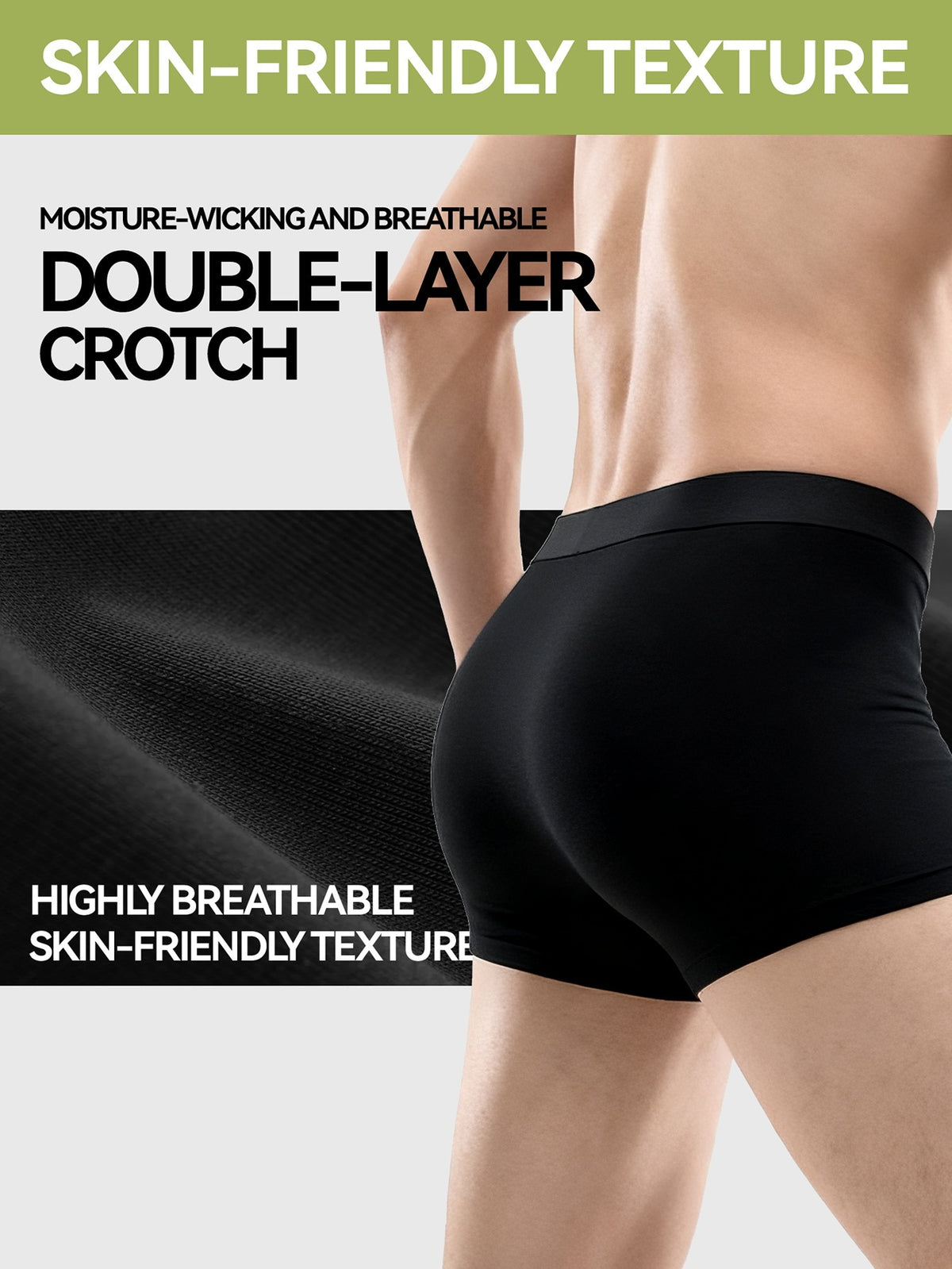 Boxer de sport respirant homme, 2 coloris