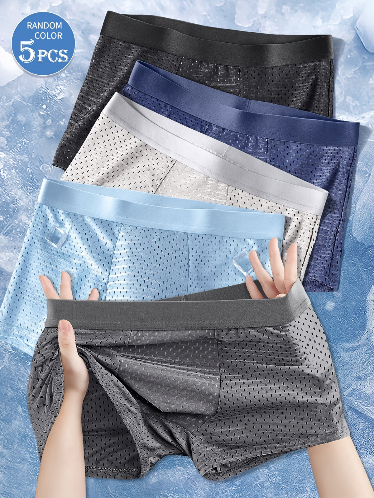 Slip séchage rapide respirant microfibre homme — lot de 5