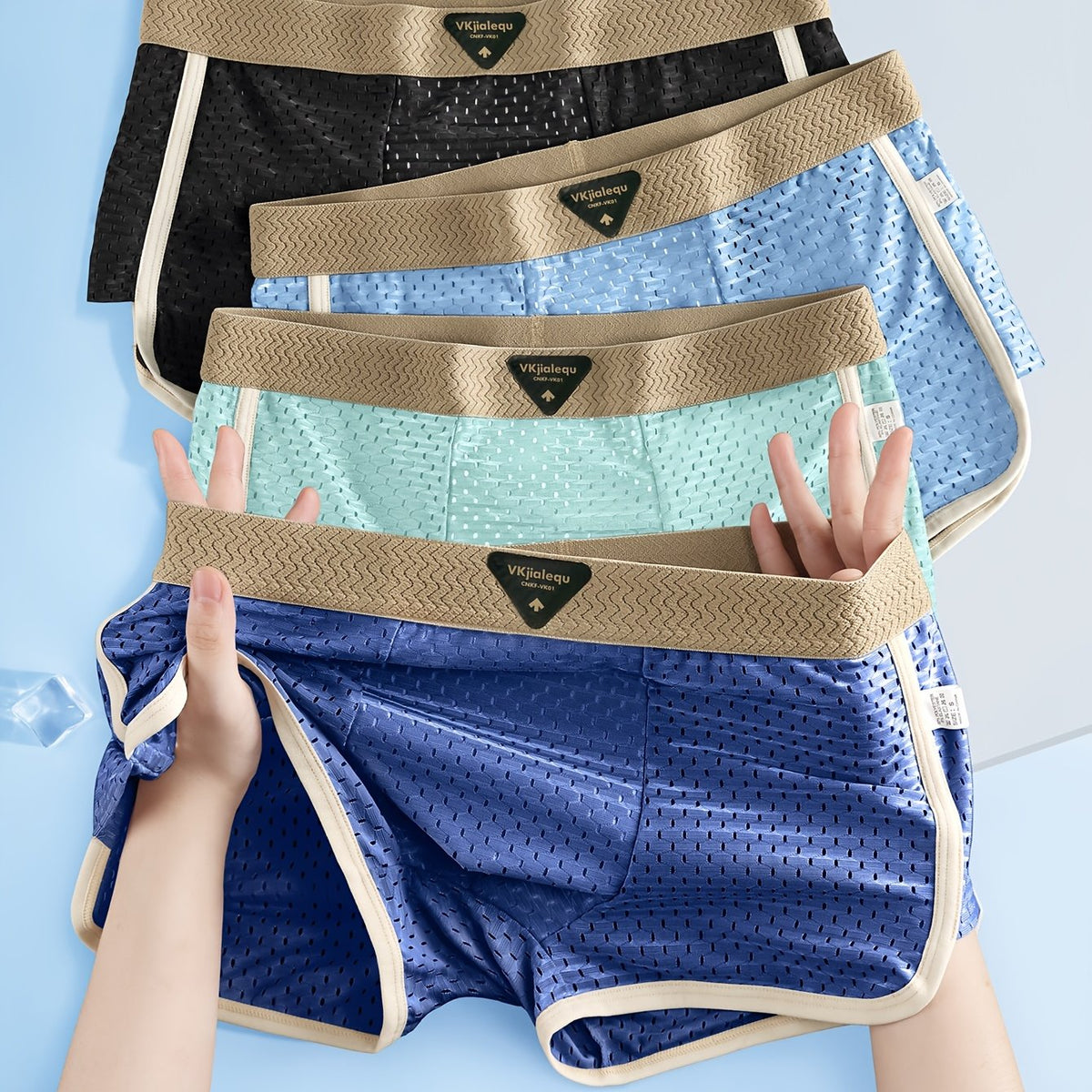 Lot de 4 - Noir + Vert + Bleu Marine + Bleu Ciel
