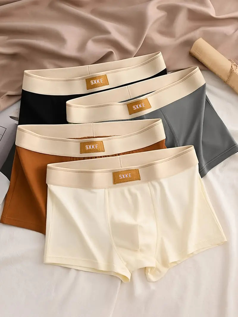Boxer respirant homme — lot de 4, maille technique