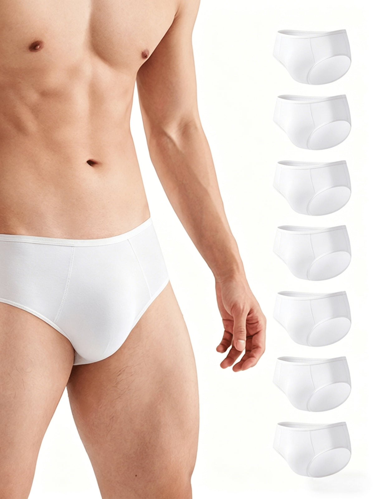 Slip de sport respirant microfibre homme — lot de 7