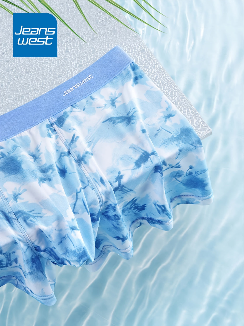 Slip respirant microfibre homme — lot de 4, imprimé