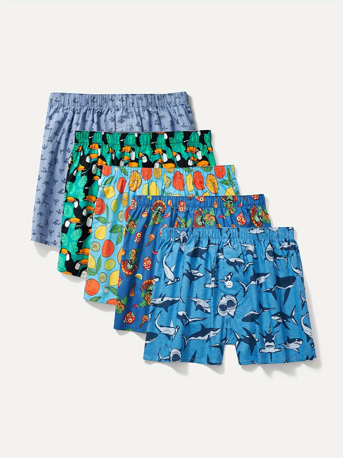 Boxer respirant coton homme — lot de 5