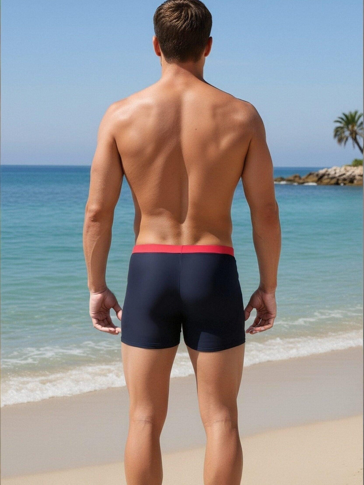 Boxer séchage rapide microfibre homme, 2 coloris, imprimé