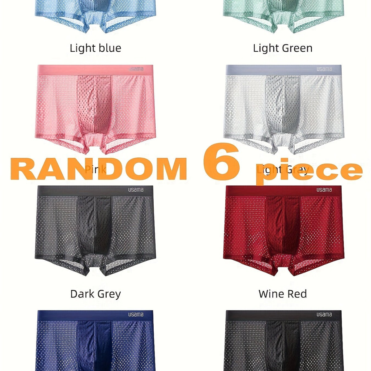 6 Pièces Couleurs Mélangées