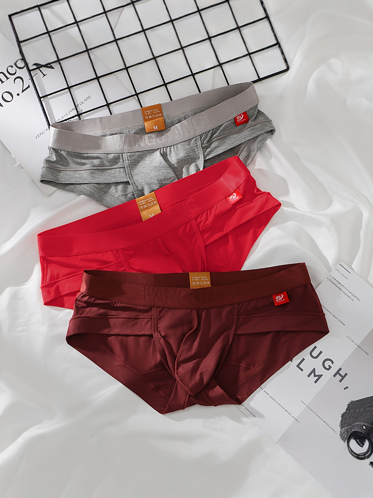 Slip de sport respirant modal homme — lot de 3, uni, du S au XL